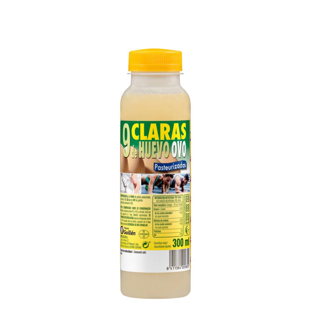 Claras de huevo líquidas pasteurizadas