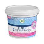 Cloro 5 acciones disolución lenta tabletas para piscina Cloro 5 acciones disolución lenta tabletas para piscina