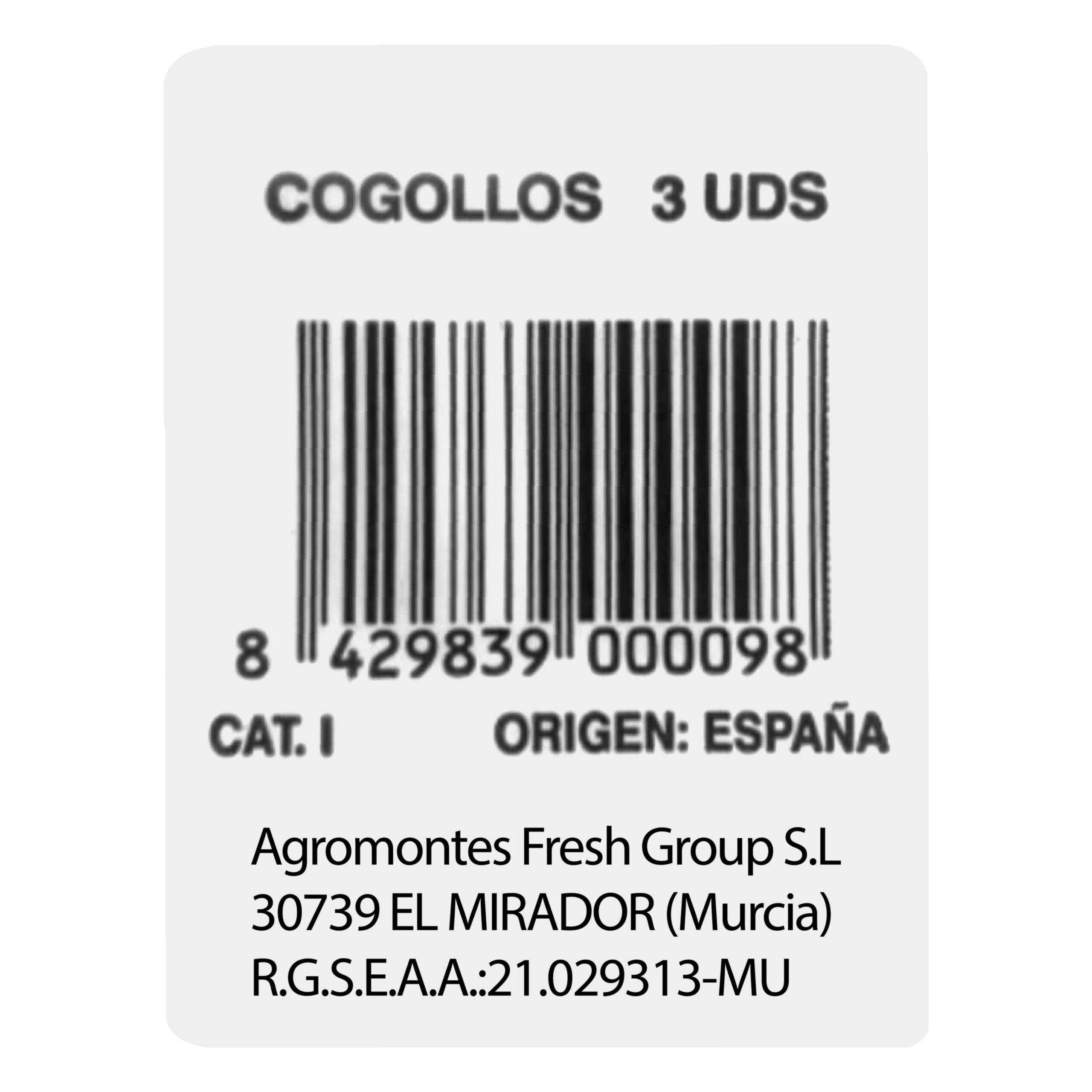 Etiqueta Cogollos de lechuga