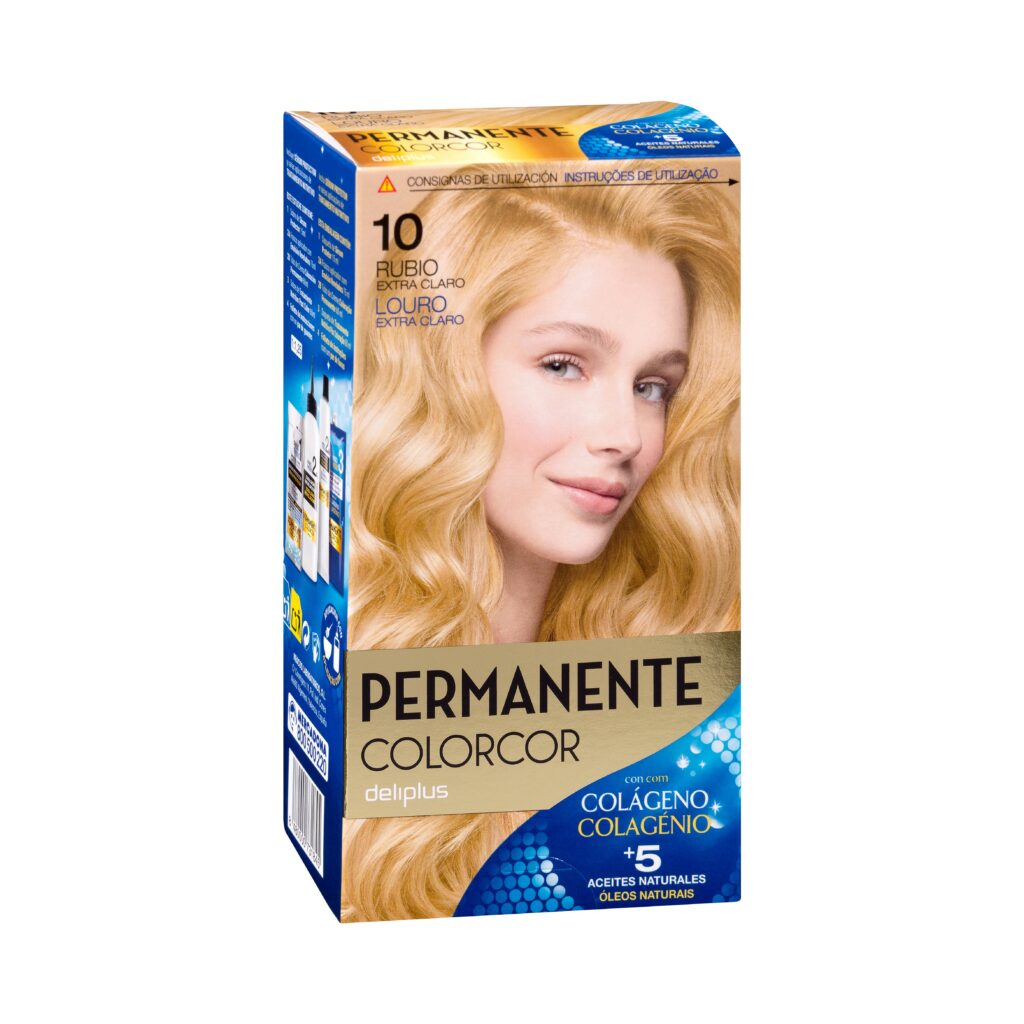 Coloración permanente 10 rubio extra claro Deliplus Colorcor