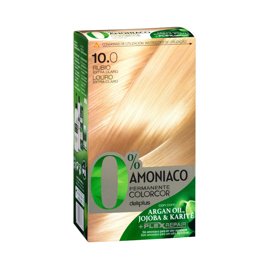 Coloración permanente 10.0 rubio extra claro Deliplus 0% amoníaco Colorcor