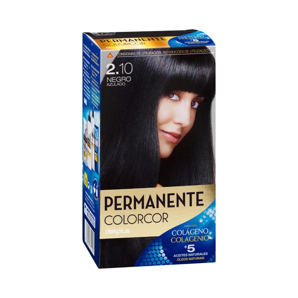 Coloración permanente 2.10 negro azulado Deliplus Colorcor