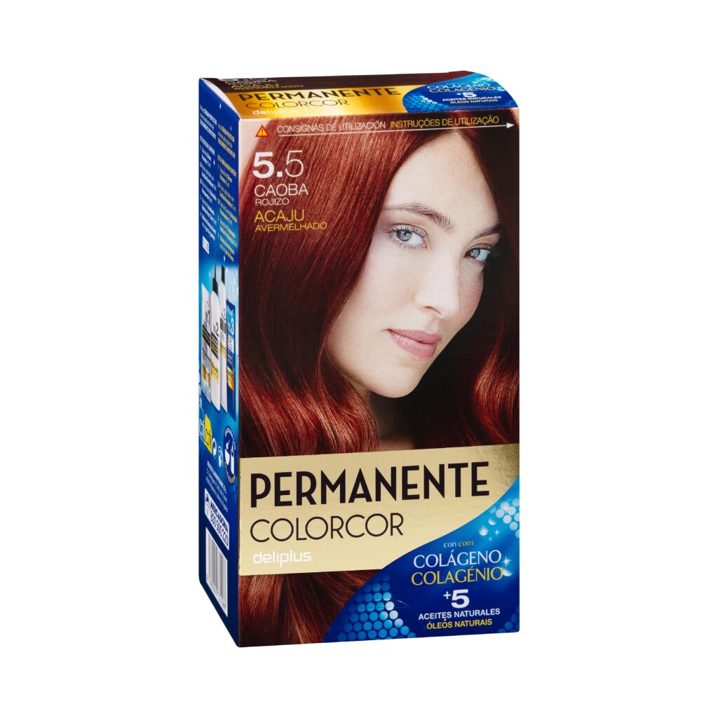 Coloración permanente 5.5 caoba rojizo Deliplus Colorcor