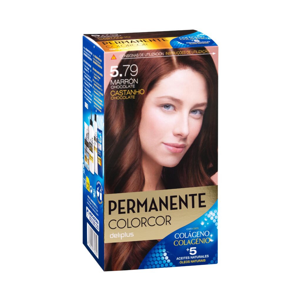 Coloración permanente 5.79 marrón chocolate Deliplus Colorcor