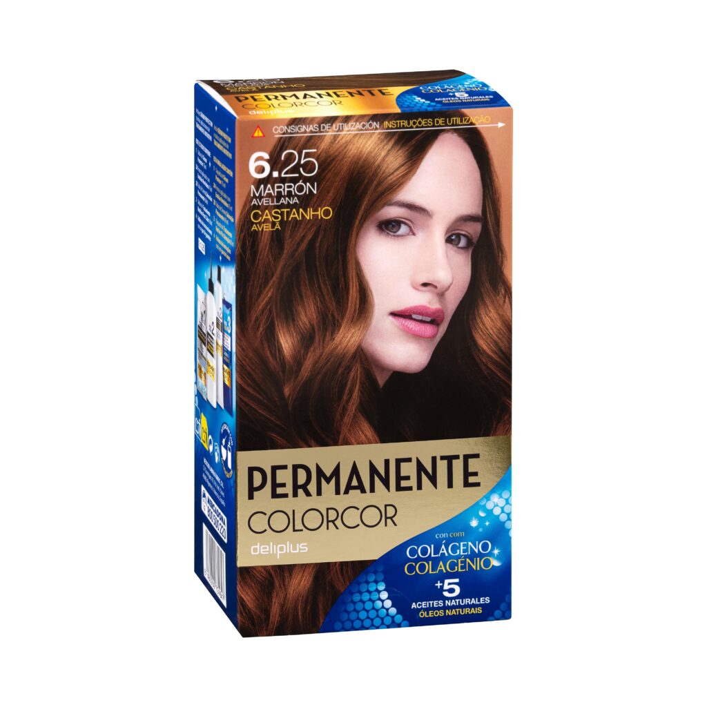 Coloración permanente 6.25 marrón avellana Deliplus Colorcor