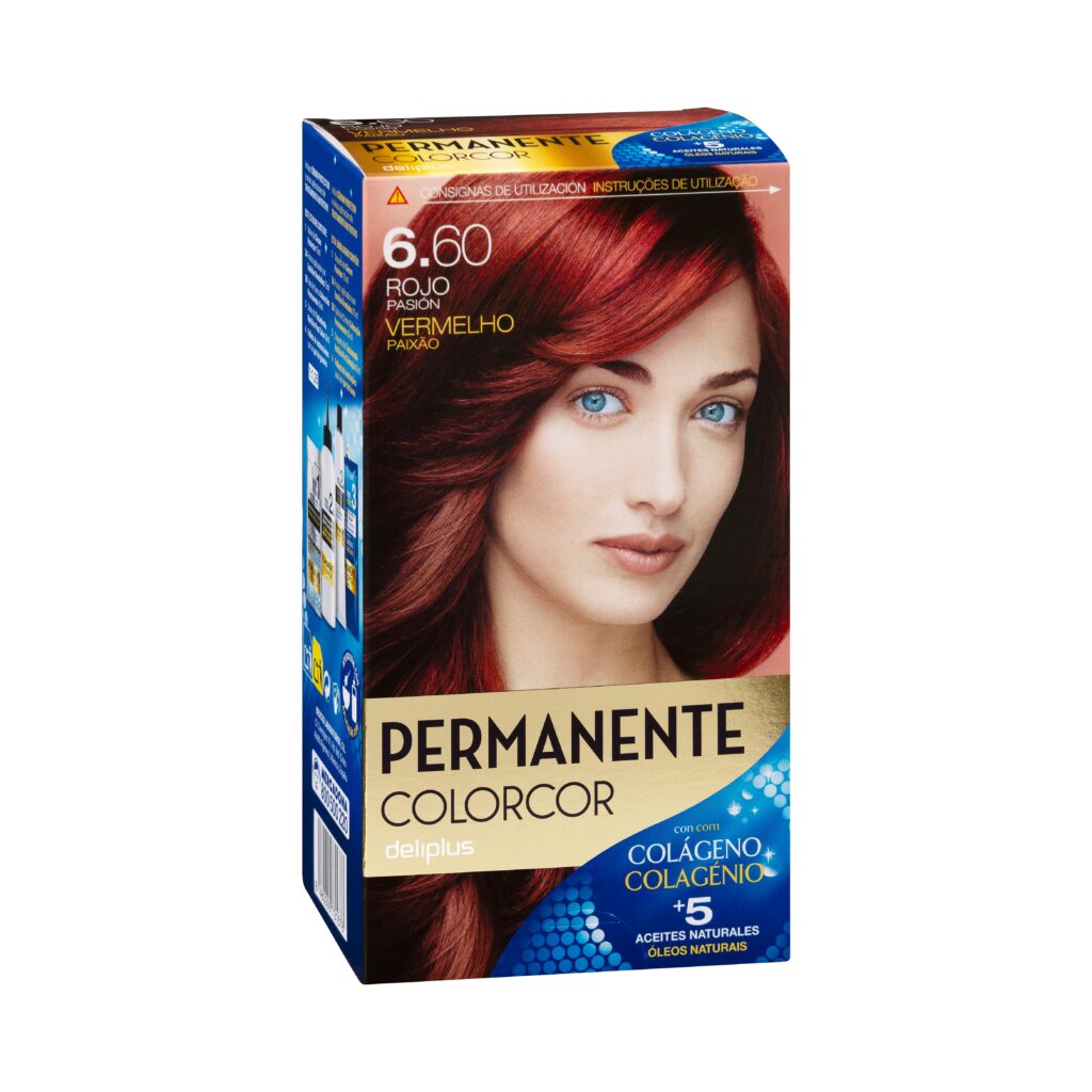 Coloración permanente 6.60 rojo pasión Deliplus Colorcor