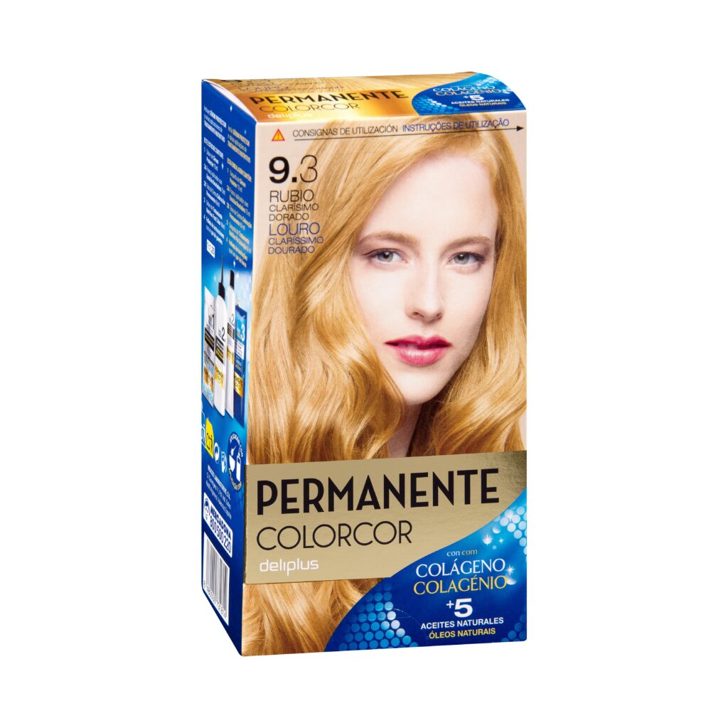 Coloración permanente 9.3 rubio clarísimo dorado Deliplus Colorcor