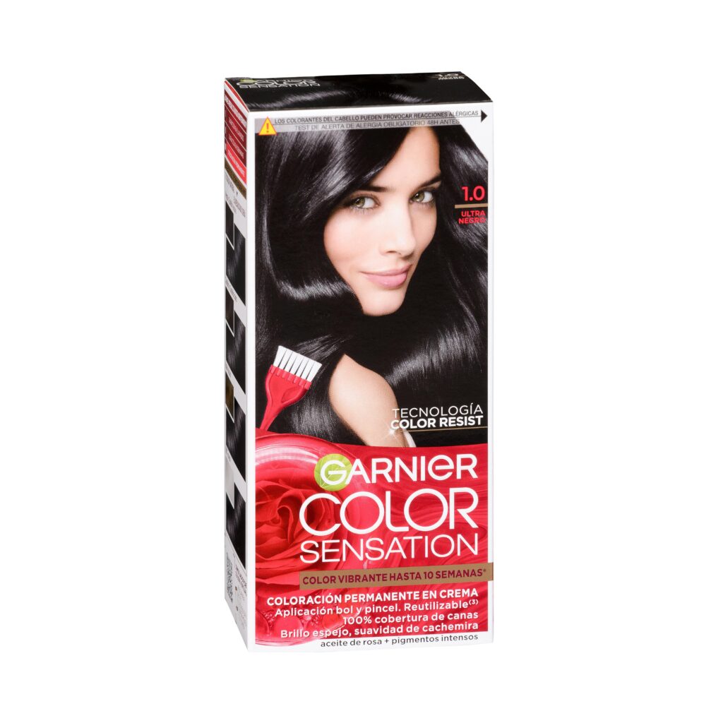 Coloración permanente Garnier 1.0 ultra negro Color Sensation
