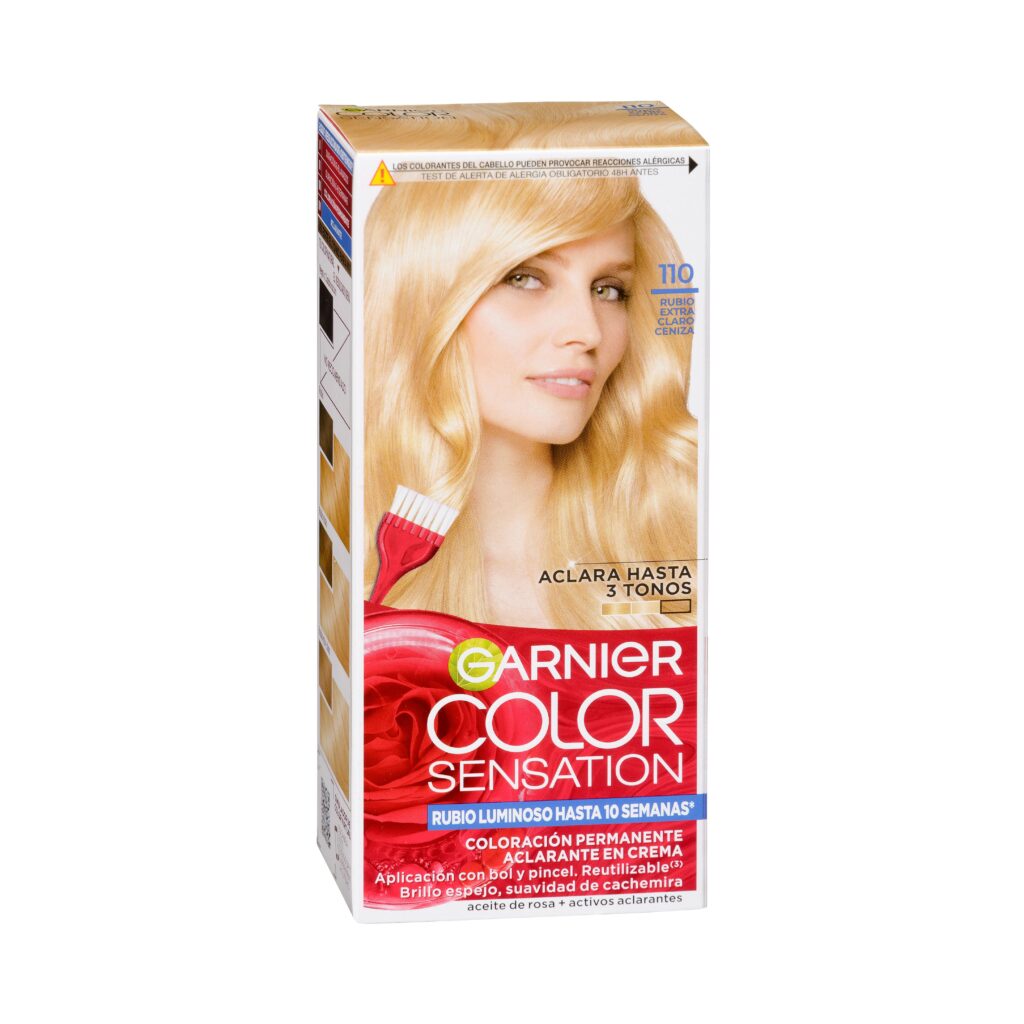 Coloración permanente Garnier 110 rubio extra claro ceniza Color Sensation