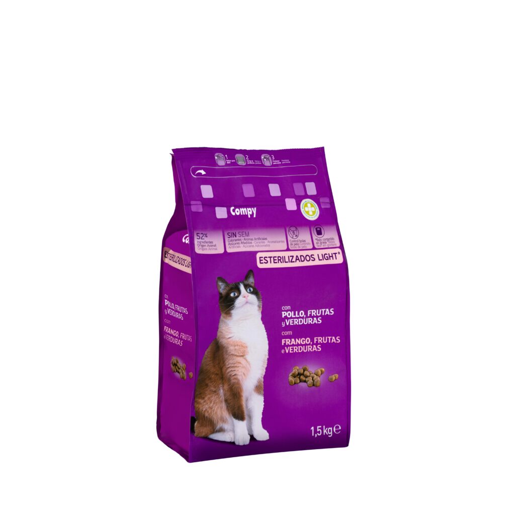 Comida gato esterilizado light Compy con pollo