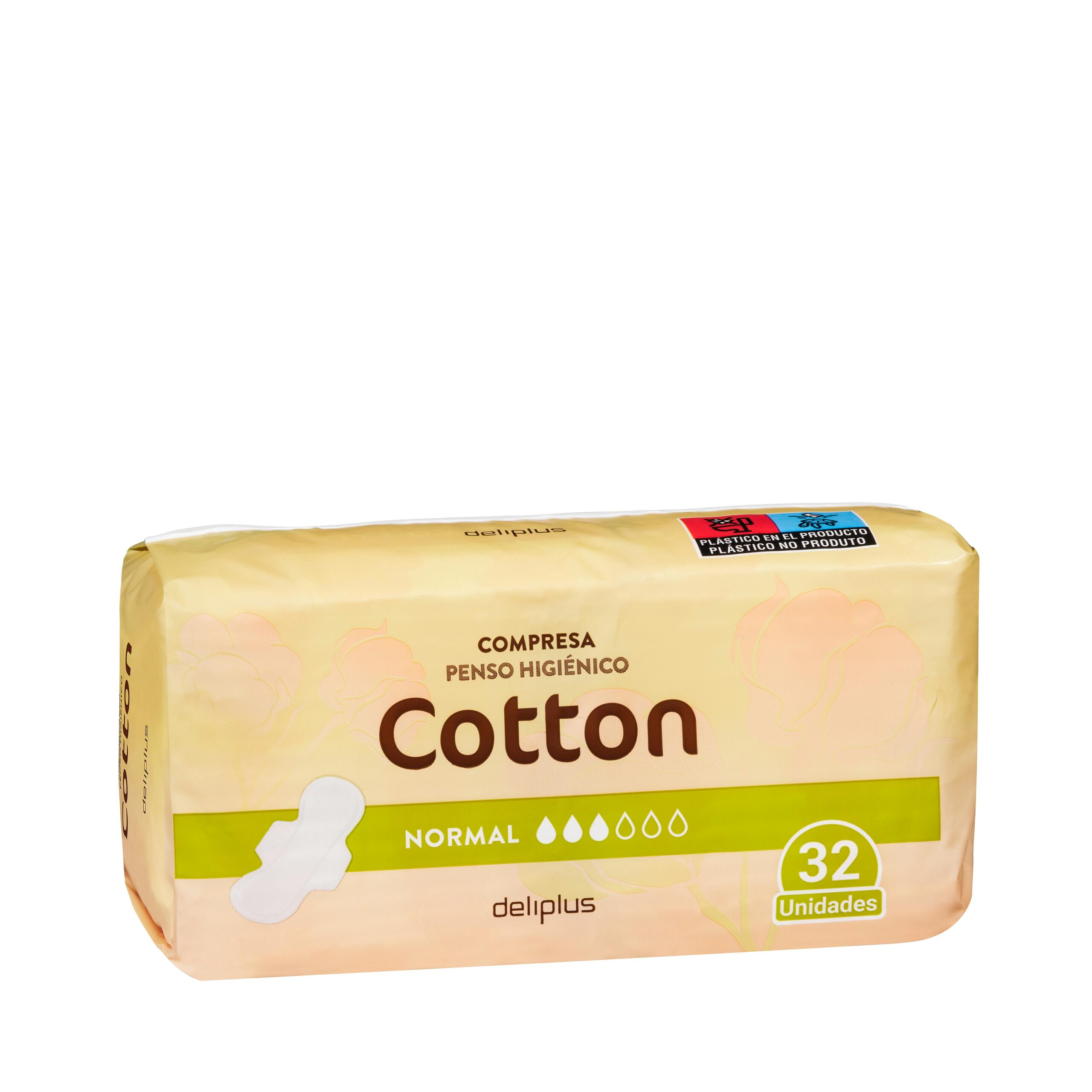Compresa con alas normal Deliplus Cotton Mercadona