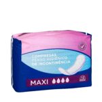 Compresa sin alas de incontinencia Deliplus Maxi Compresa sin alas de incontinencia Deliplus Maxi