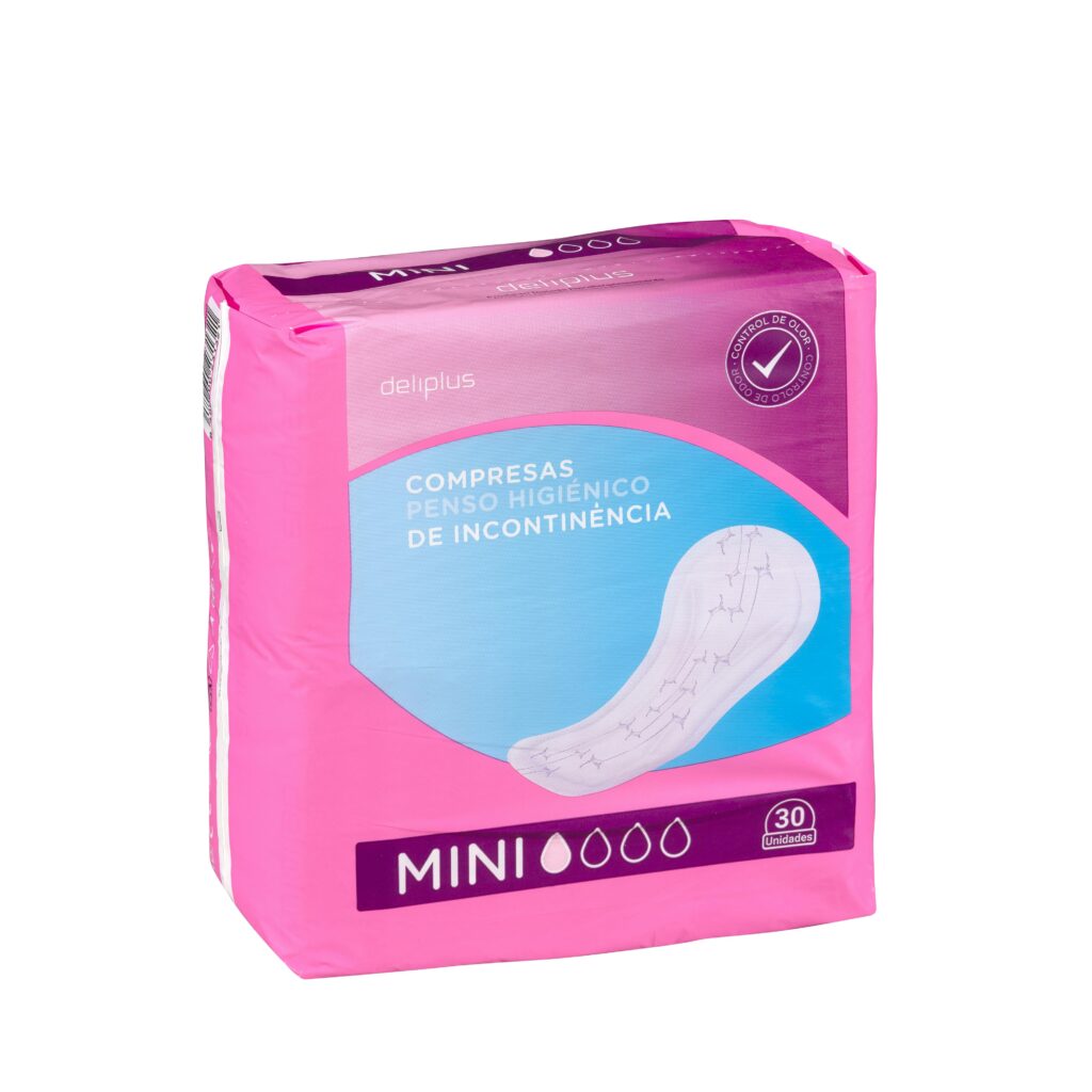 Compresa sin alas de incontinencia Deliplus Mini