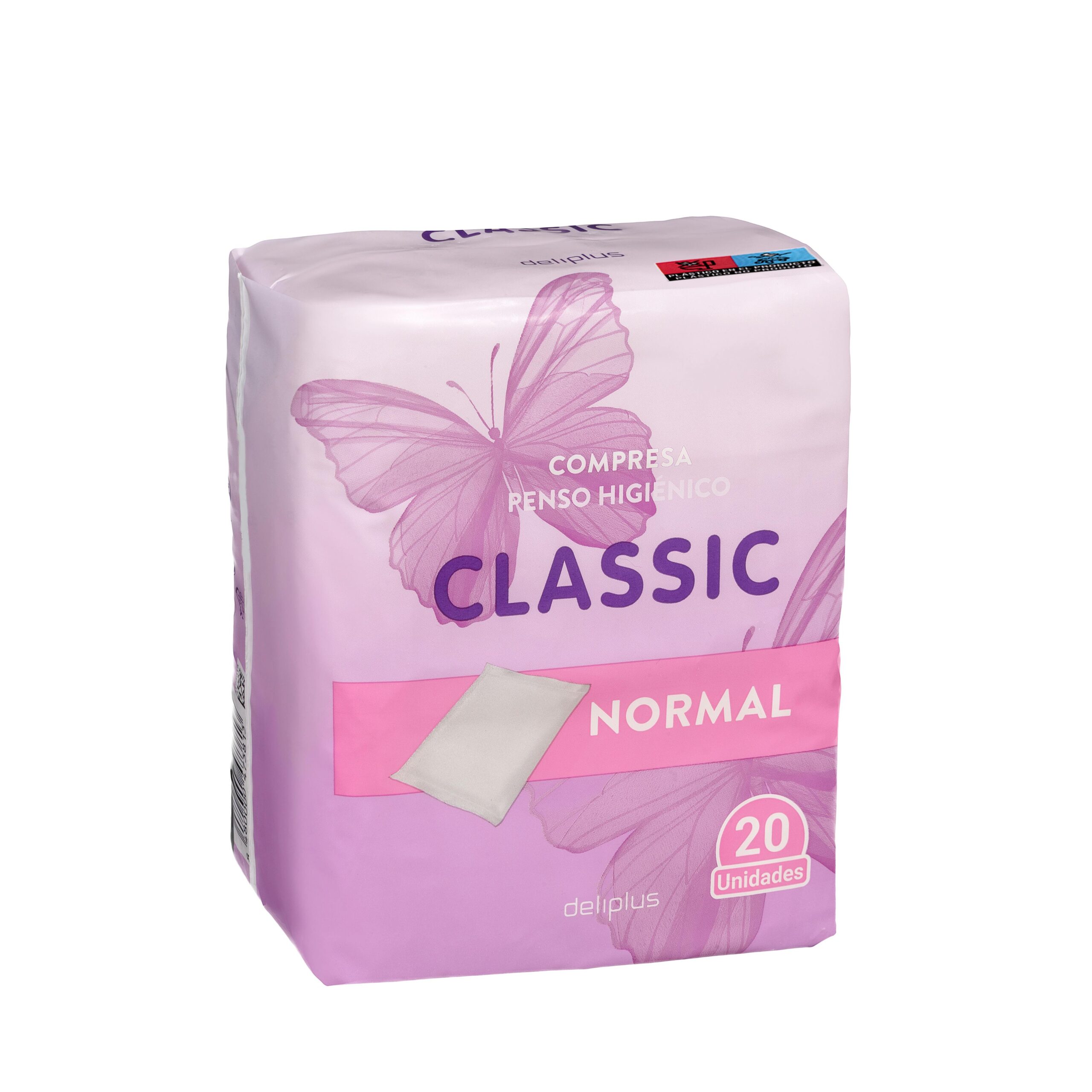 Compresa sin alas normal plegada Deliplus Classic Mercadona