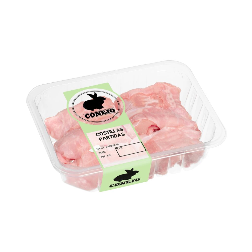 Costillas de conejo partidas