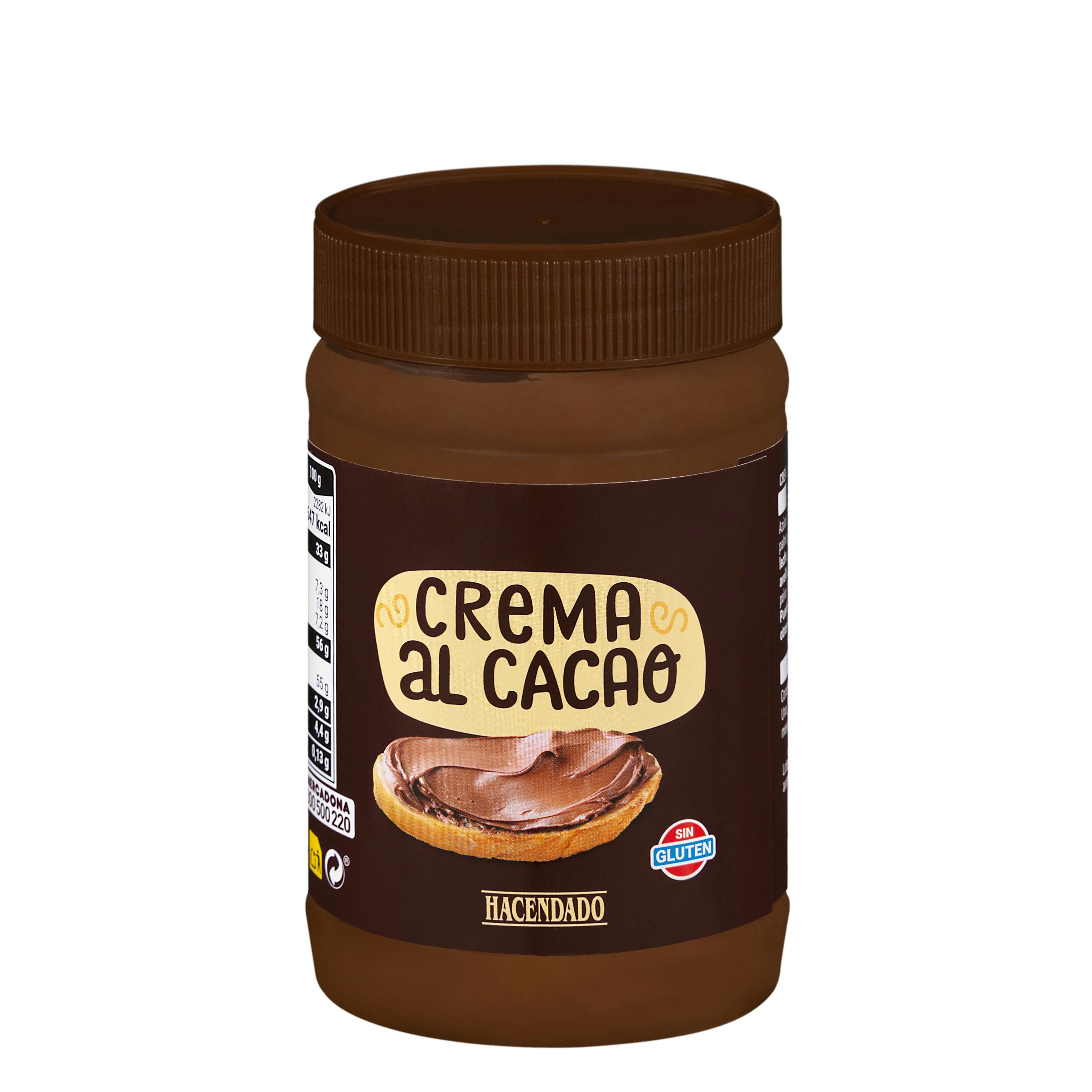 Crema al cacao con avellanas Hacendado Mercadona