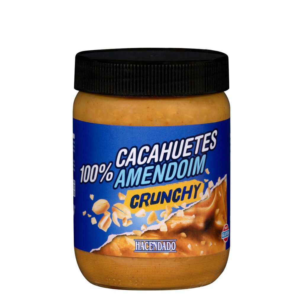 Crema de cacahuete 100% Crunchy Hacendado