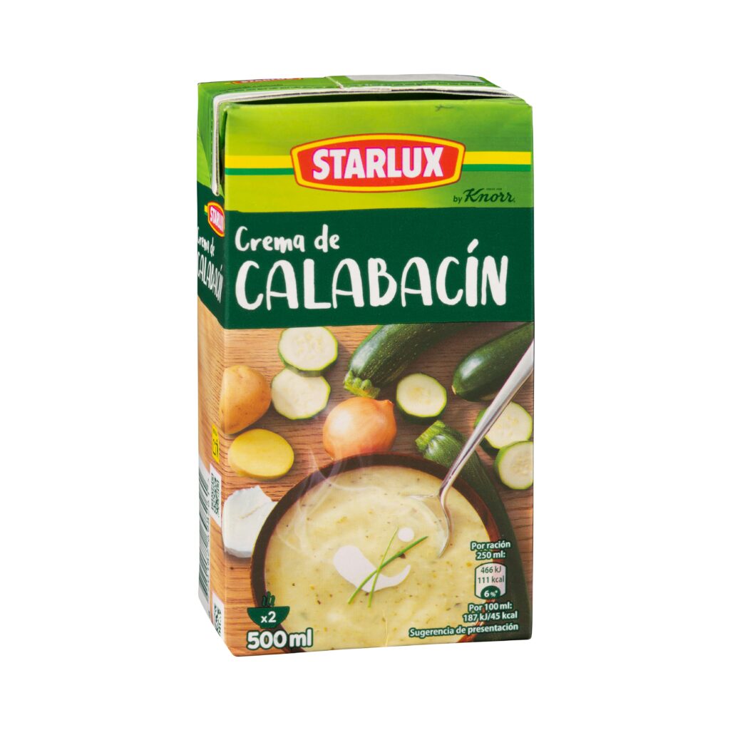Crema de calabacín Starlux con queso de cabra Knorr
