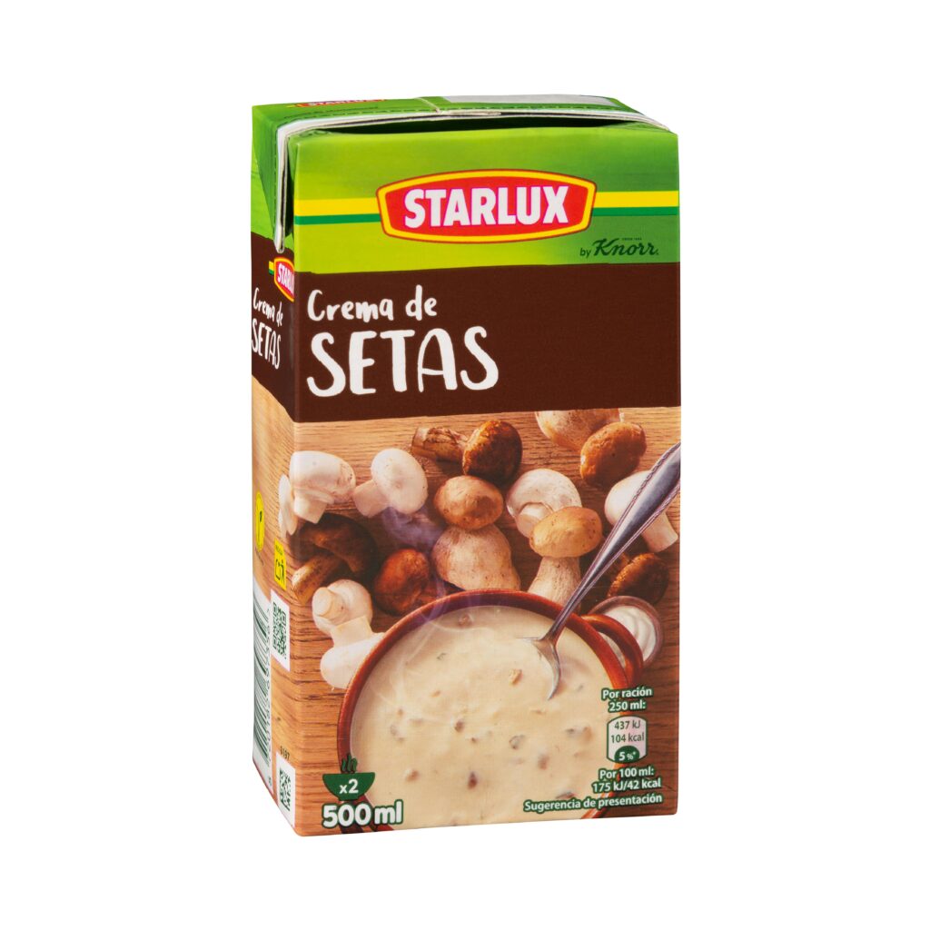 Crema de setas Starlux con champiñones Knorr