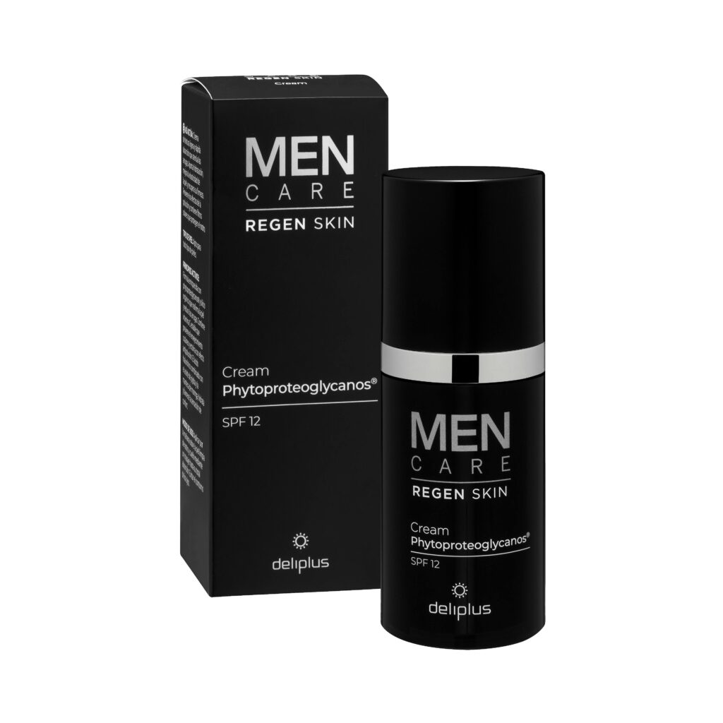Crema facial con phytoproteoglycanos FPS 12 Deliplus Men Care Regen Skin todo tipo de piel