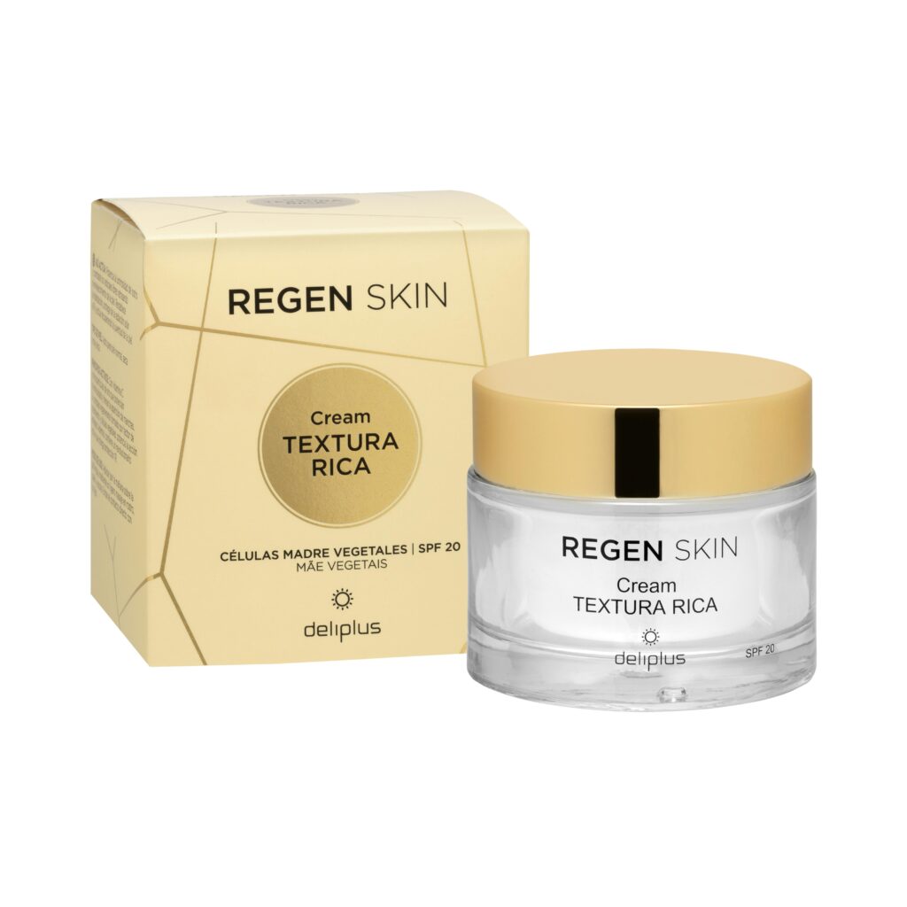 Crema facial día Textura Rica Regen Skin Deliplus SPF 20 piel normal