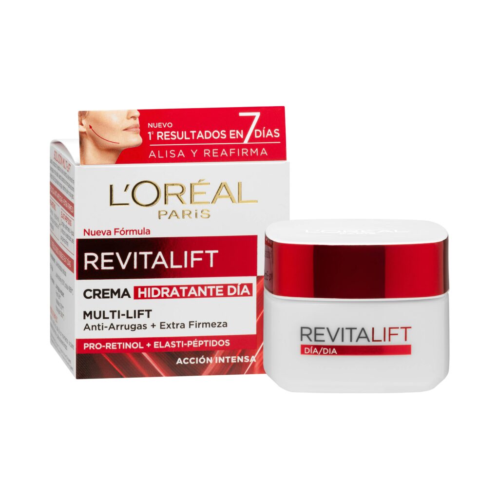 Crema facial hidratante día Revitalift L'Oréal antiarrugas extra firmeza