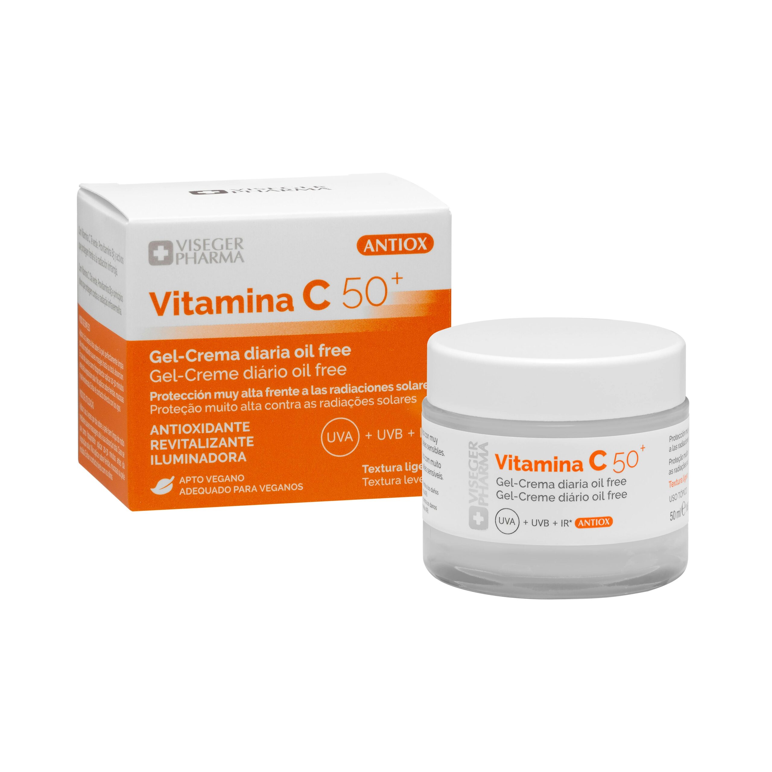 Crema facial Vitamina C Viseger Pharma FPS 50+ todo tipo de piel Mercadona