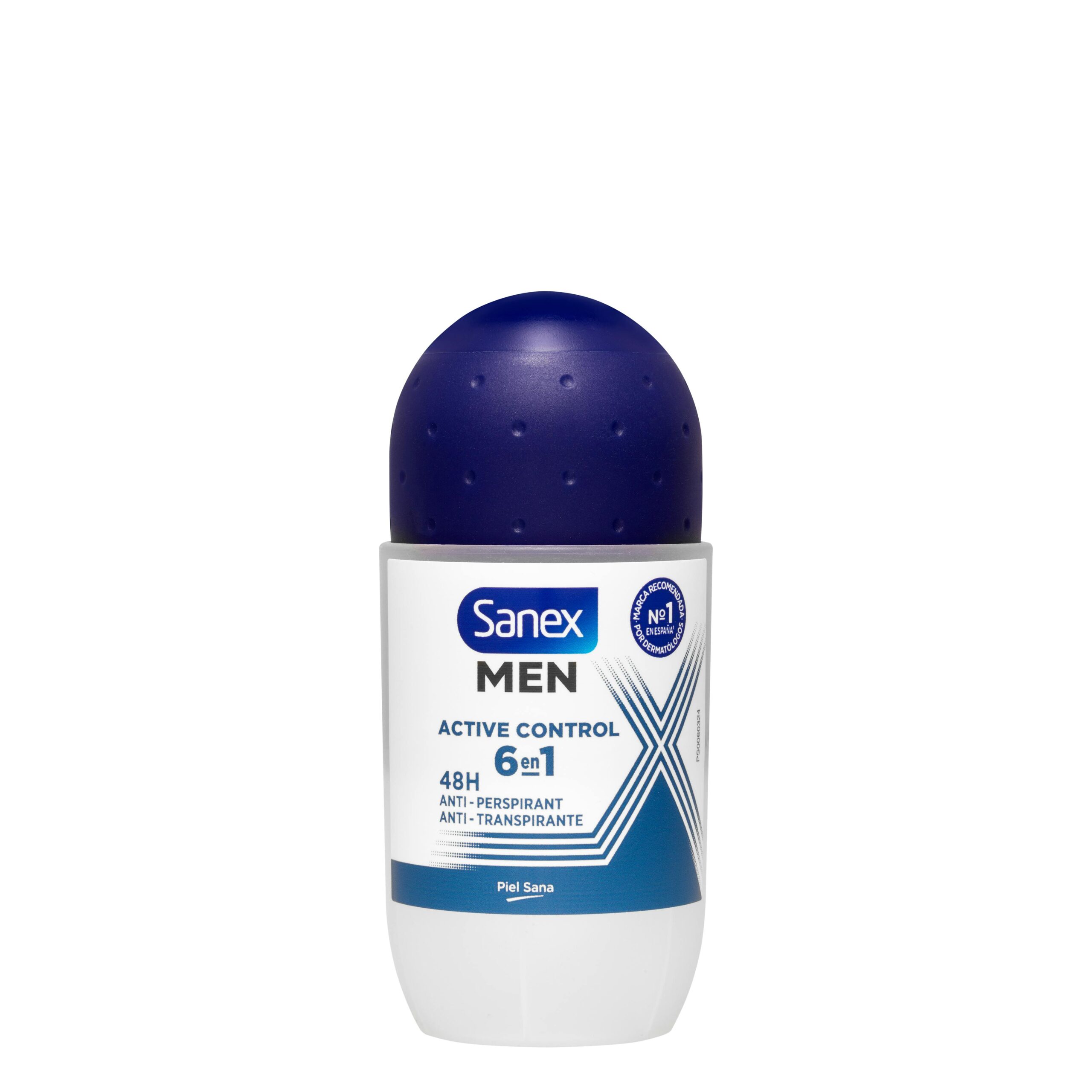 Desodorante roll-on Active control Sanex men antitranspirante 0% alcohol Mercadona