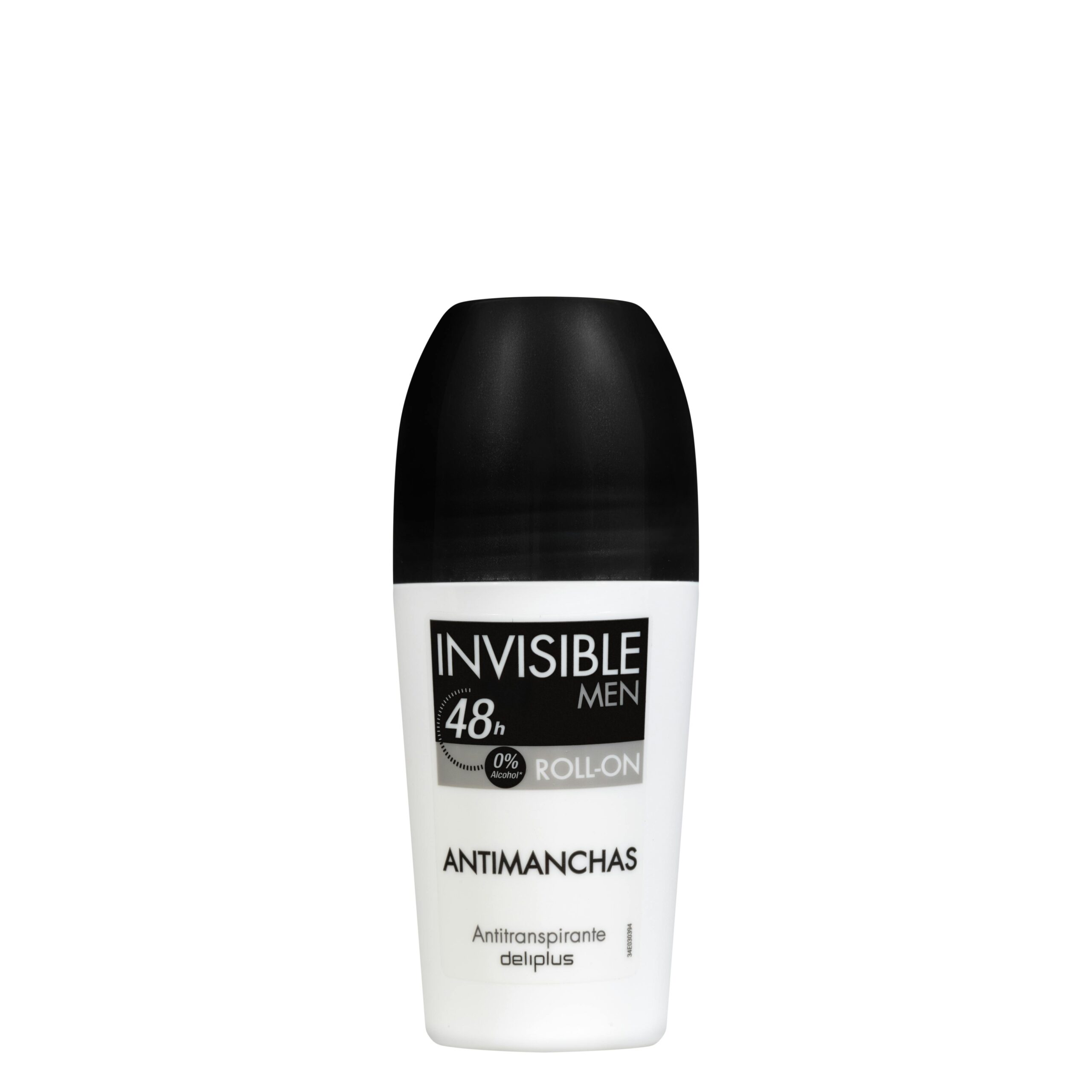 Desodorante roll-on Invisible men antimanchas Deliplus antitranspirante 0% alcohol Mercadona
