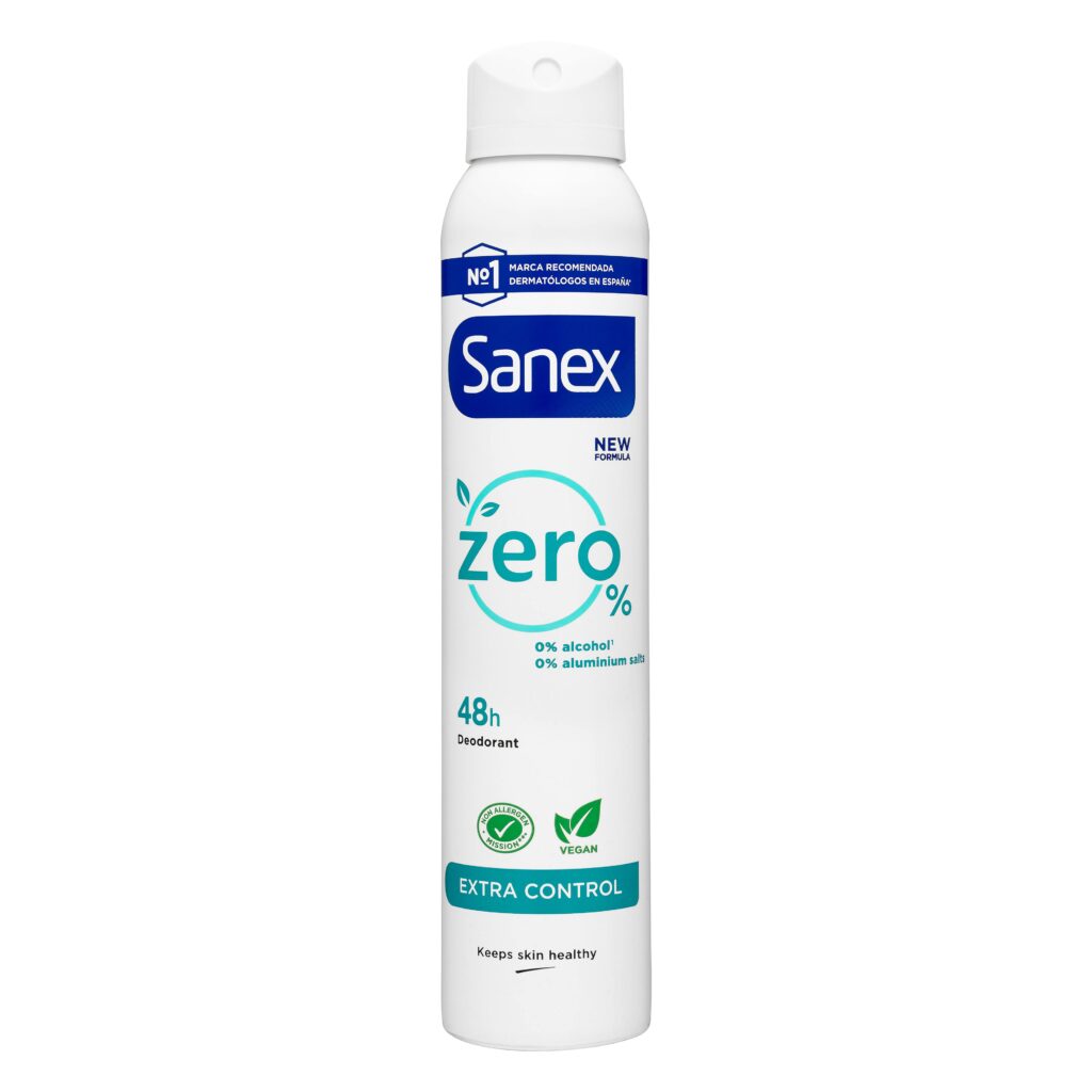 Desodorante Zero% Sanex 0% aluminio y alcohol