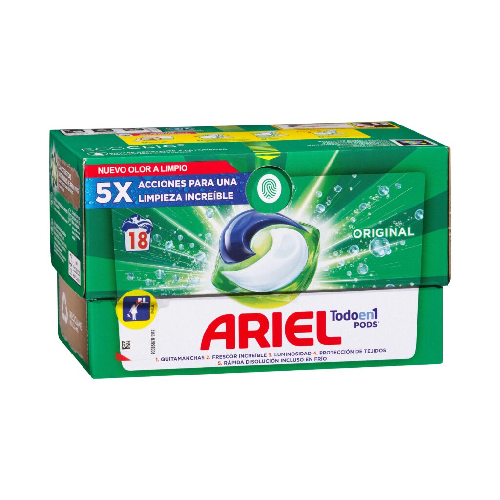 Detergente ropa All in 1 Ariel Pods en cápsulas para lavadora