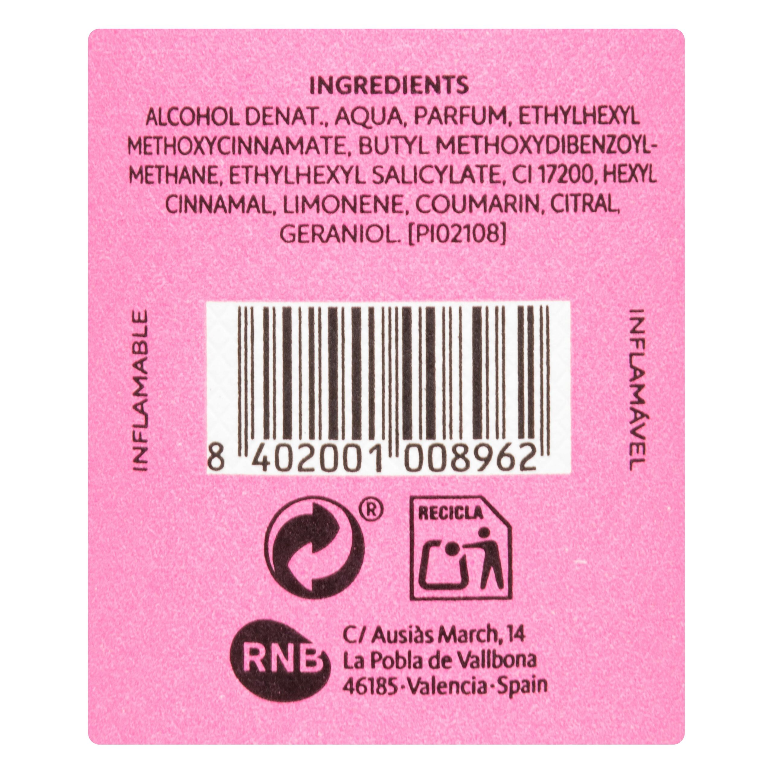 Etiqueta Eau de toilette Monogotas candy