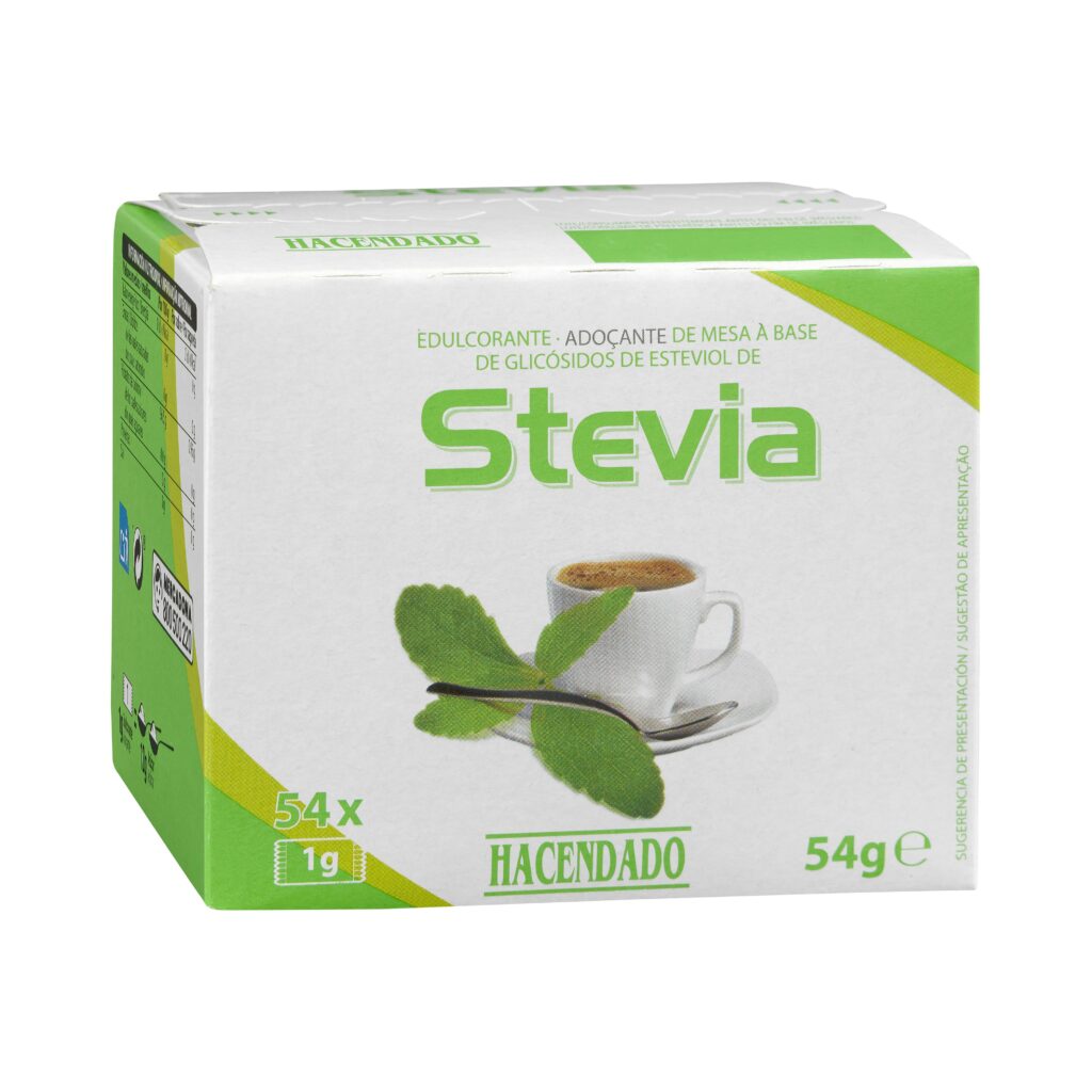 Edulcorante en sobres stevia Hacendado