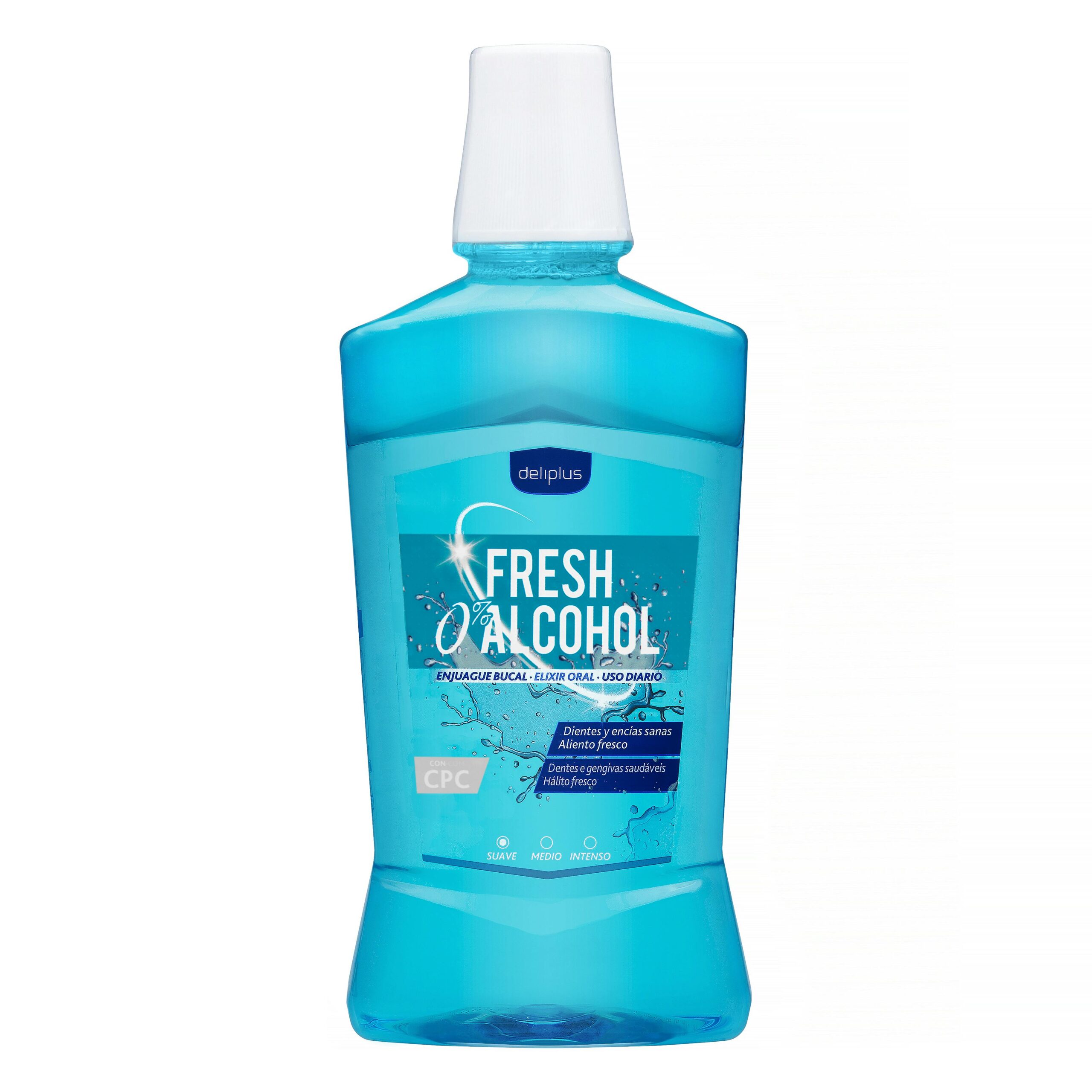 Enjuague bucal Fresh 0% alcohol Deliplus suave Mercadona