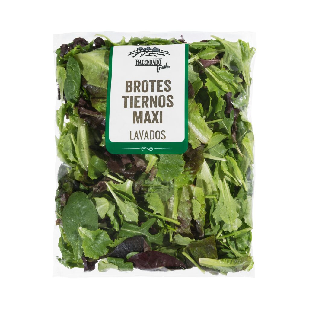 Ensalada mezcla brotes tiernos maxi compuesto por batavia roja y verde