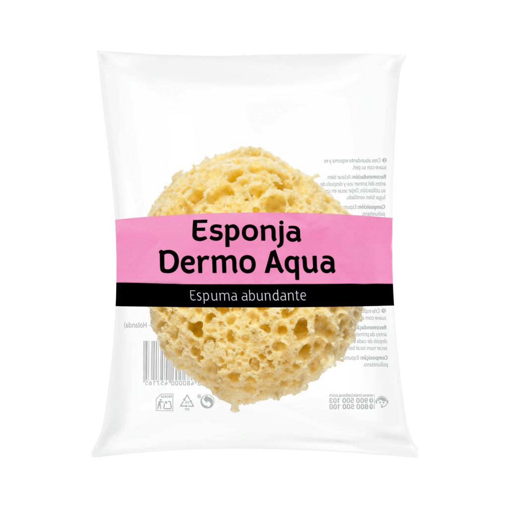 Esponja de baño dermo agua Deliplus intensifica la espuma