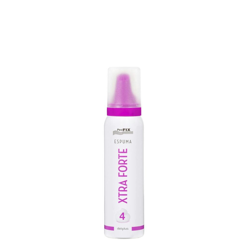 Espuma cabello Xtra Forte Deliplus fijación 4 tamaño viaje ProFix
