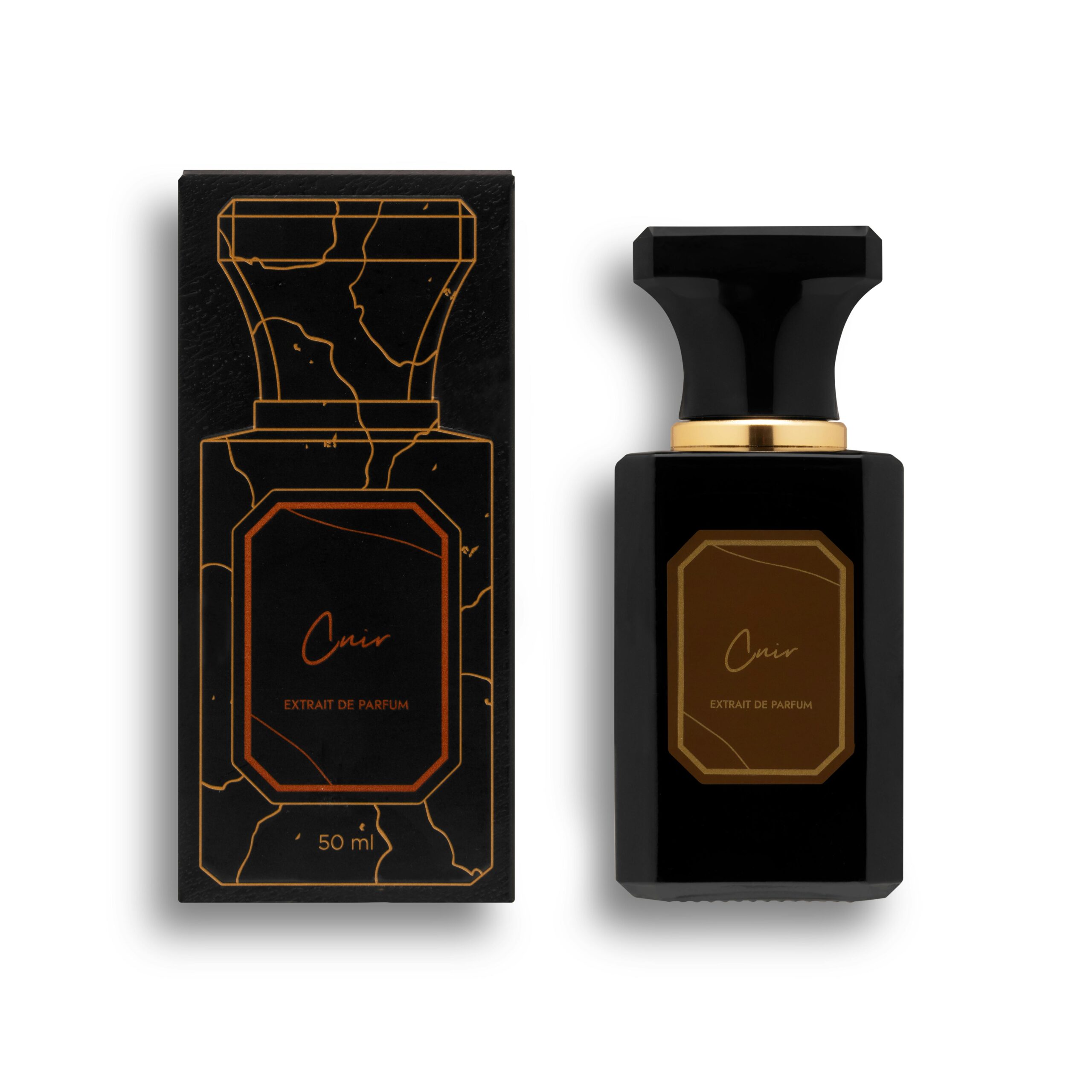 Etiqueta Extrait de parfum Cuir
