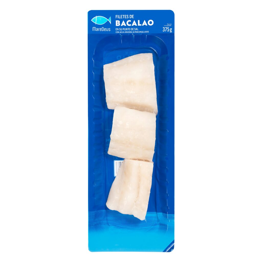Filetes de bacalao Maredeus ultracongelado en su punto de sal