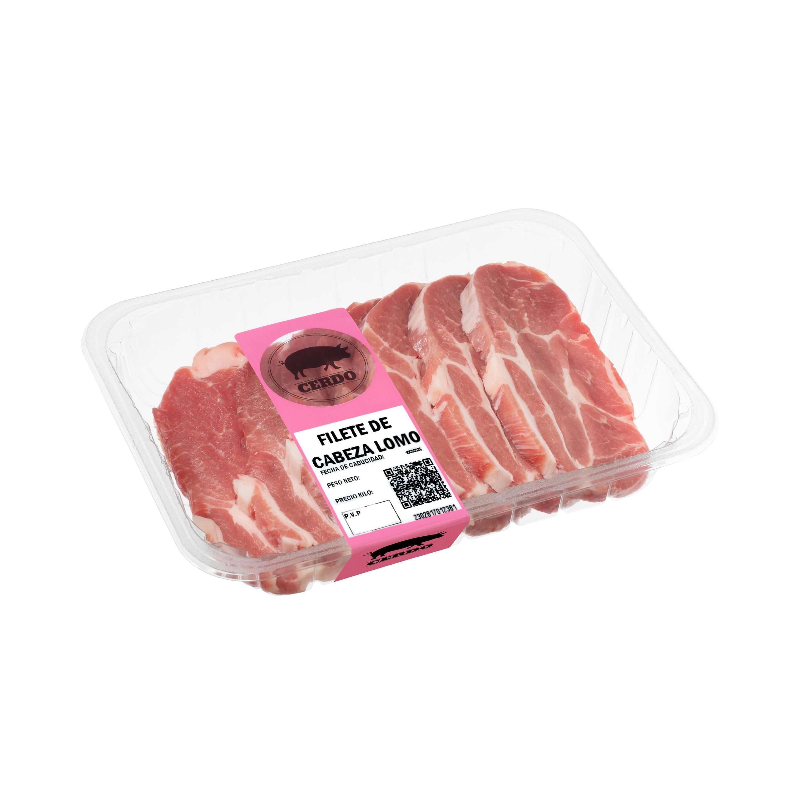Filetes lomo de cerdo cabeza Mercadona