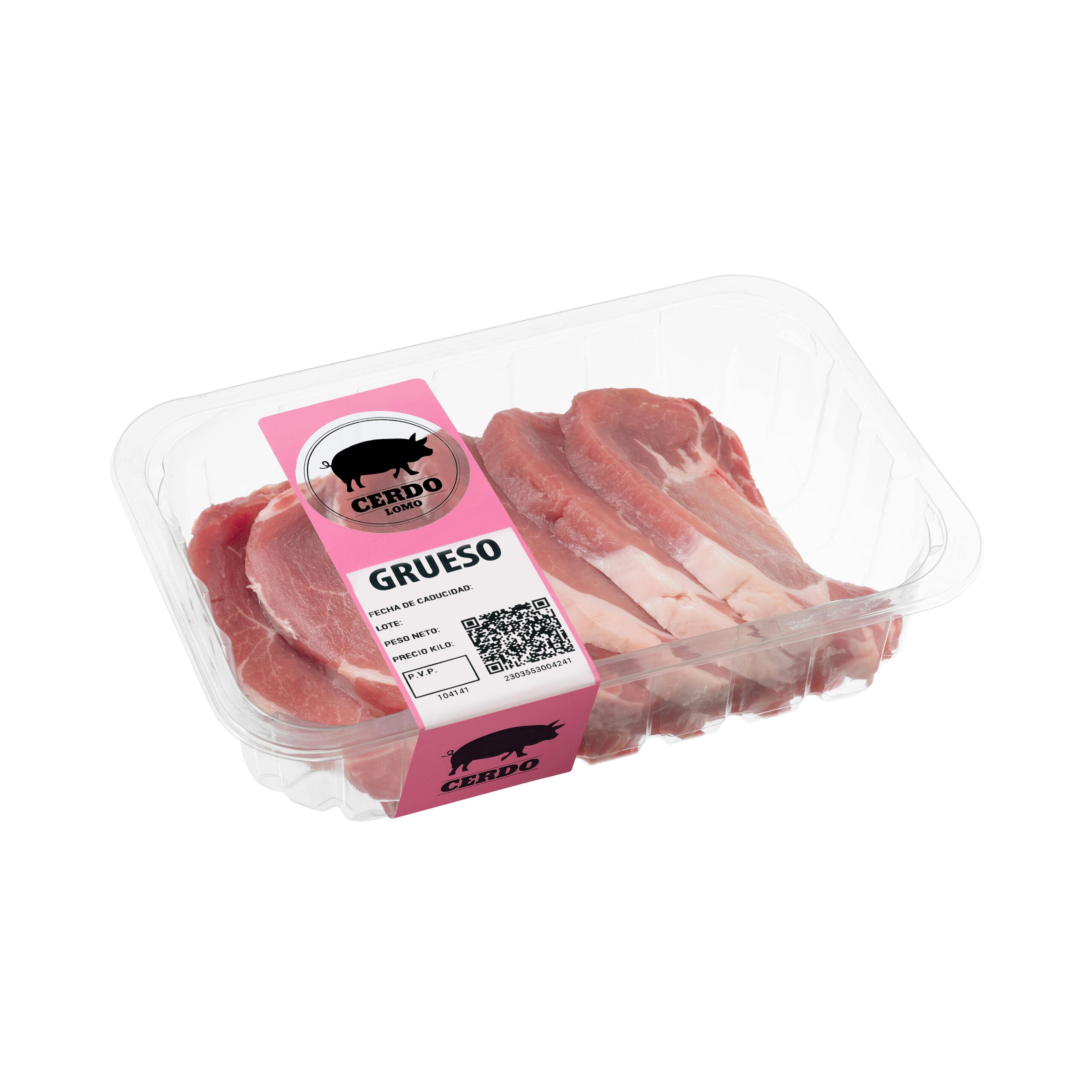 Filetes lomo de cerdo grueso Mercadona