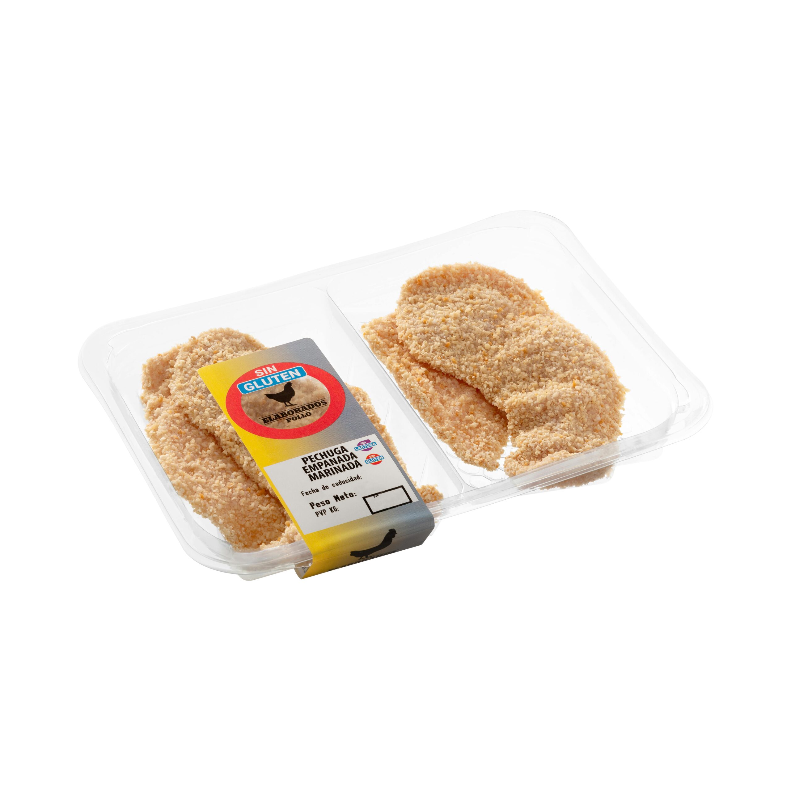 Filetes pechuga de pollo marinadas empanadas sin gluten Mercadona