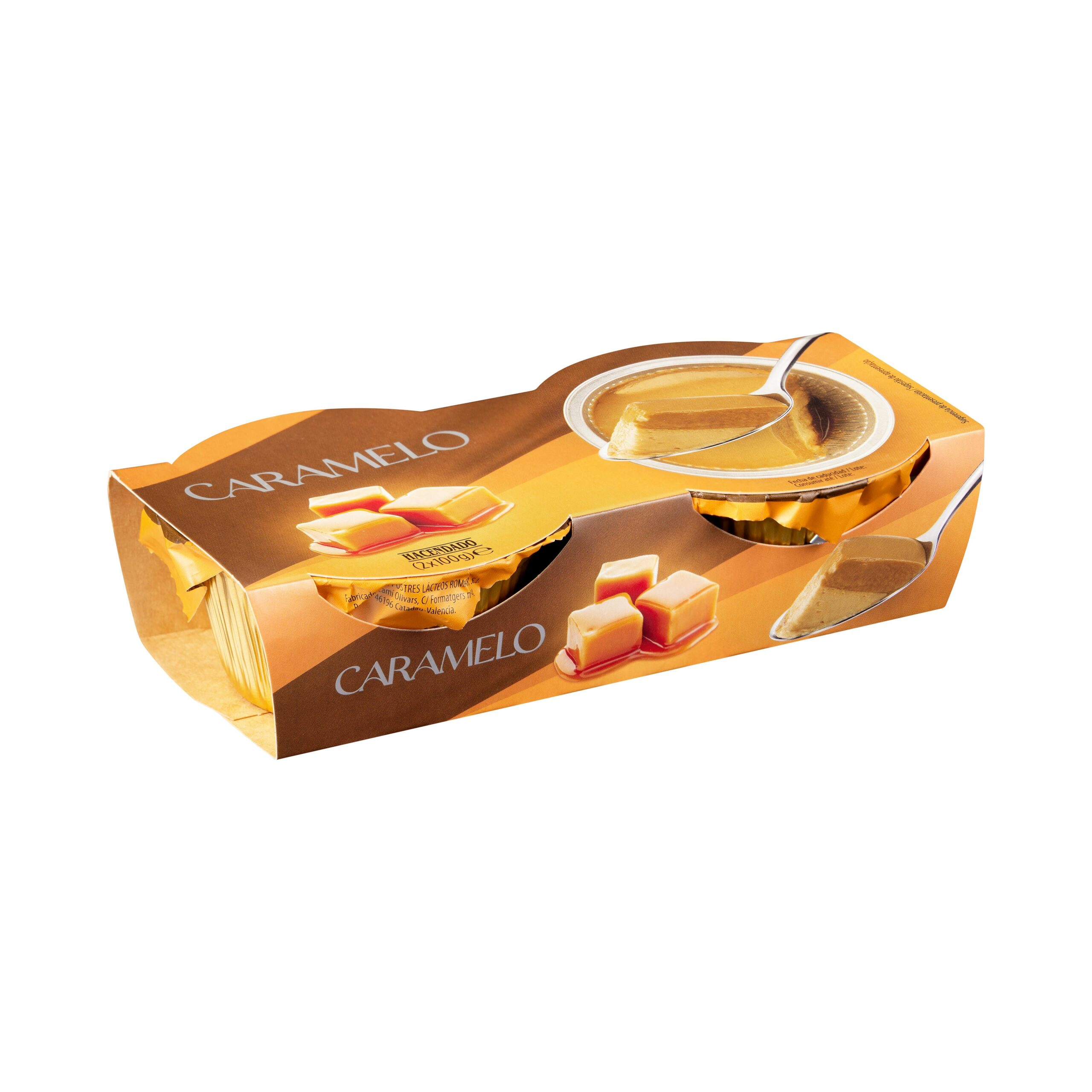 Flan bicapa caramelo Hacendado Mercadona