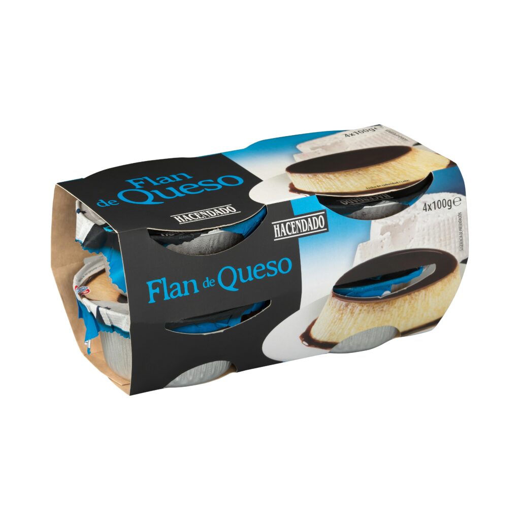 Flan de queso Hacendado al baño María