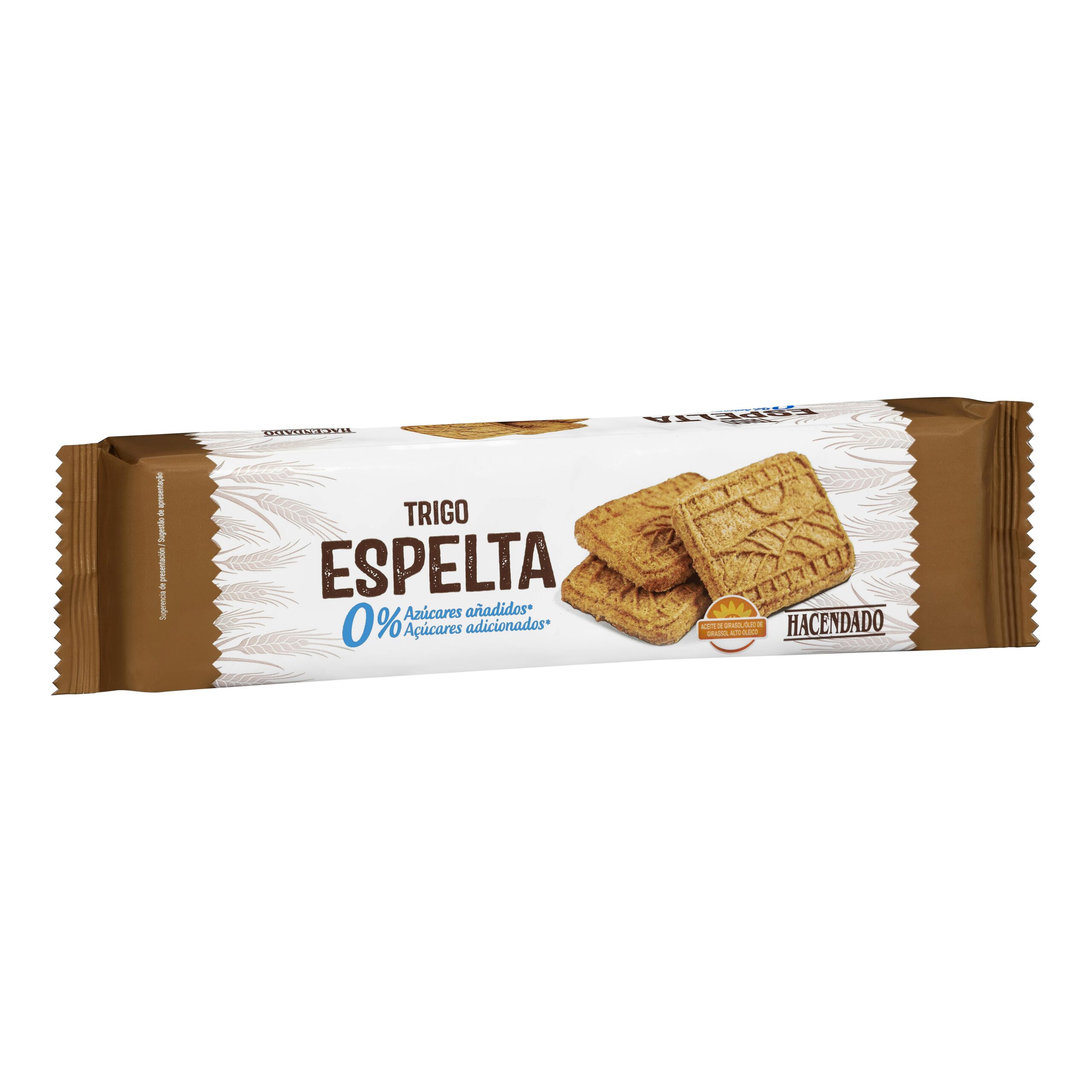 Galletas de espelta Hacendado 0% azúcares añadidos Mercadona