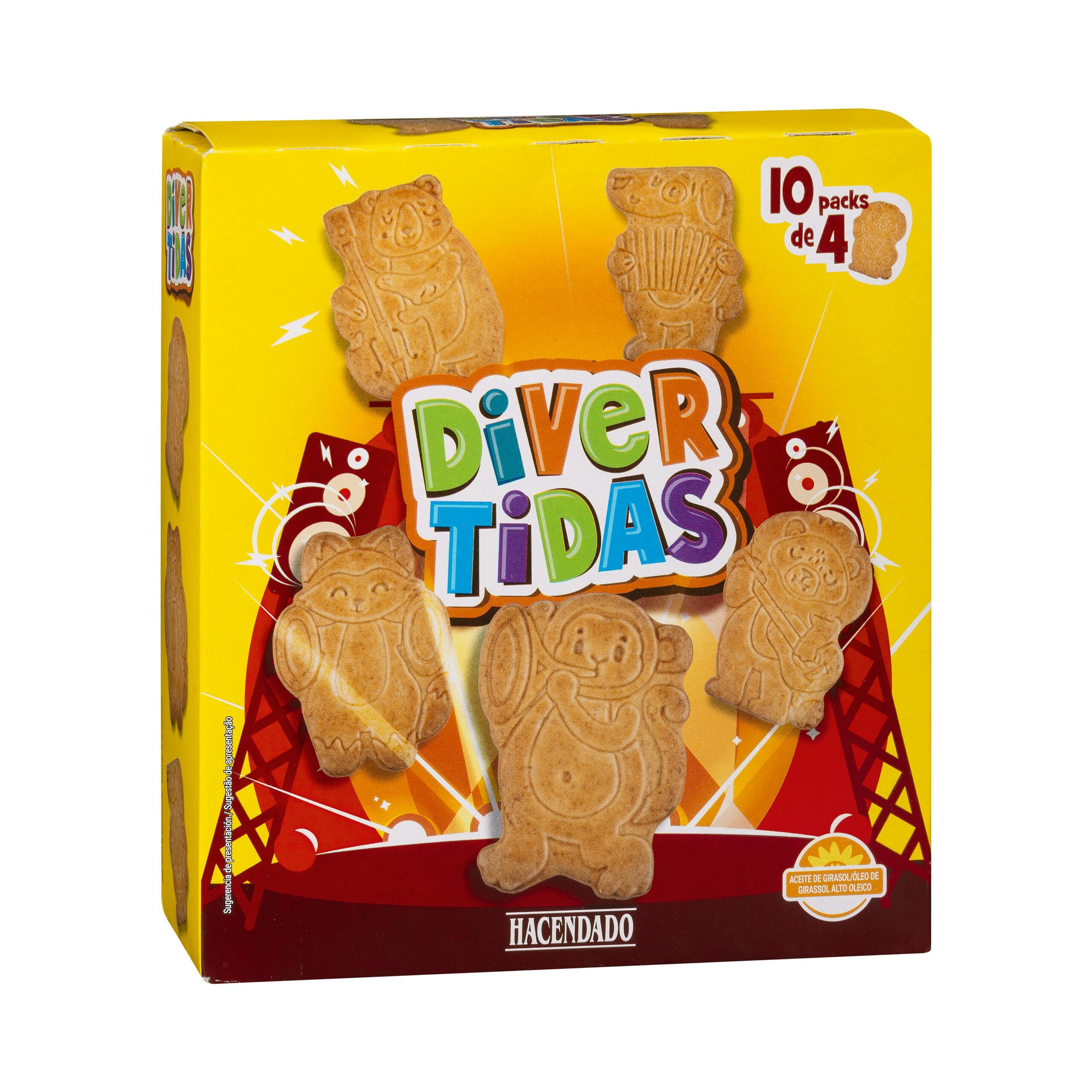 Galletas Divertidas con cereales Hacendado Mercadona