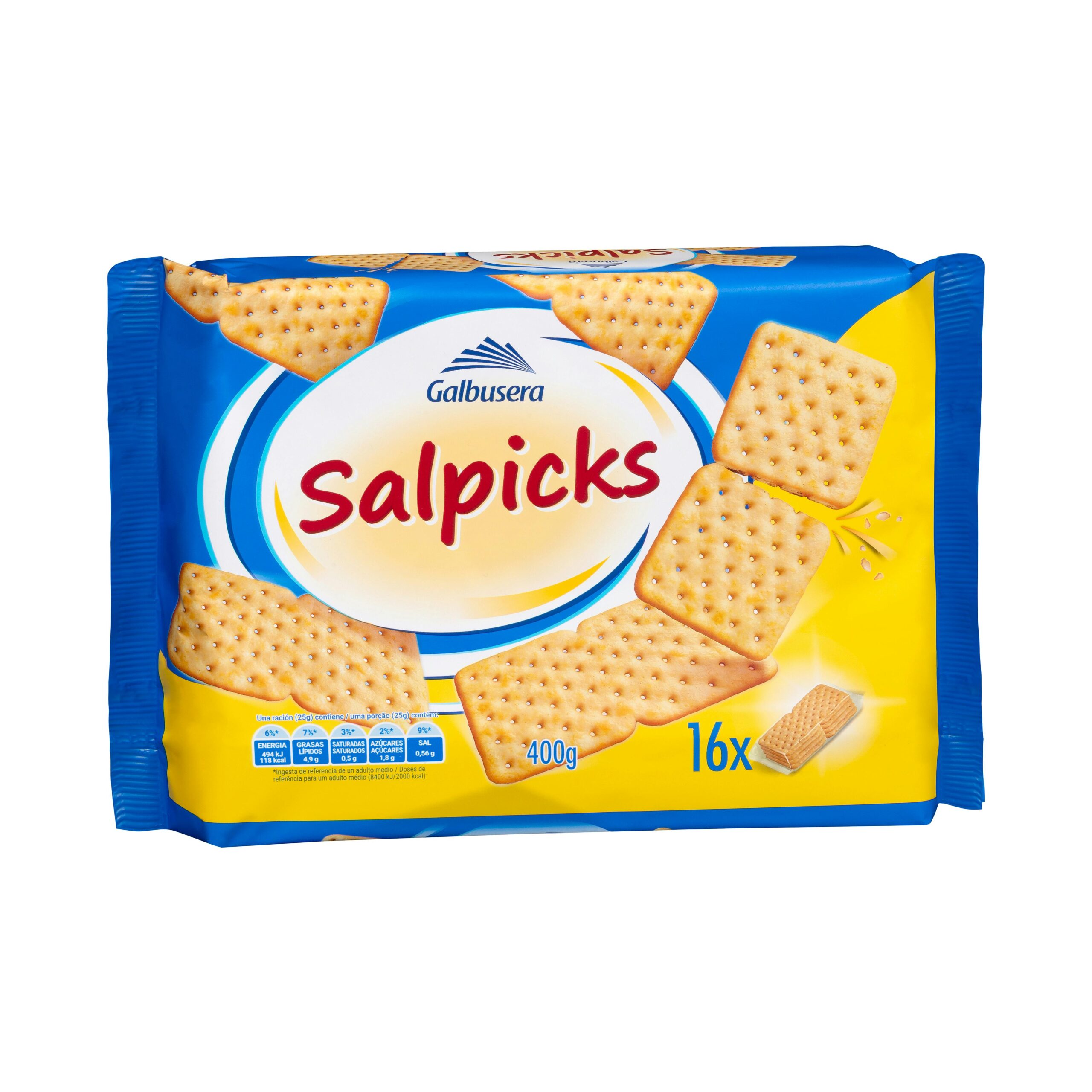 Galletas saladas salpicks Galbusera Mercadona