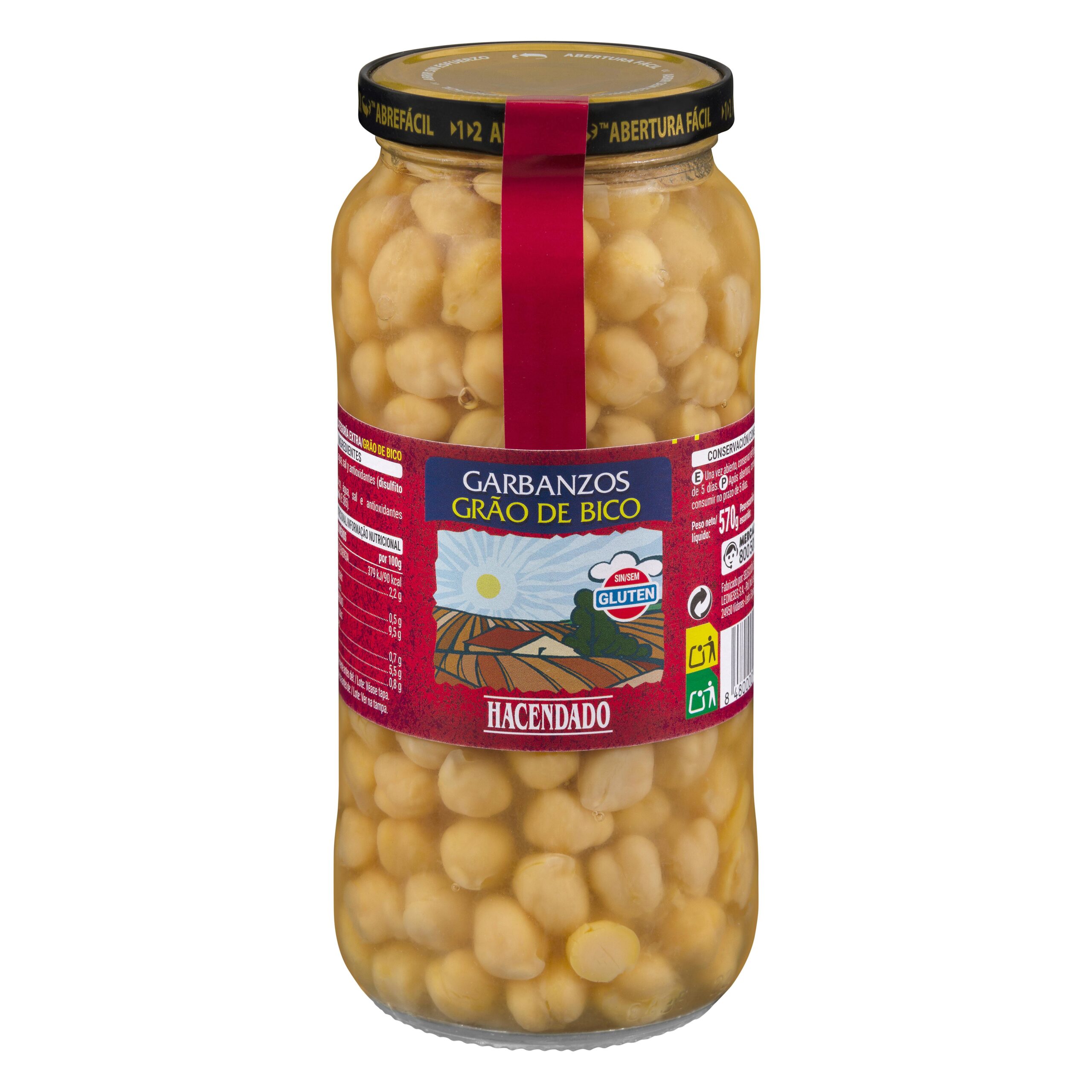 Garbanzo cocido Hacendado Mercadona