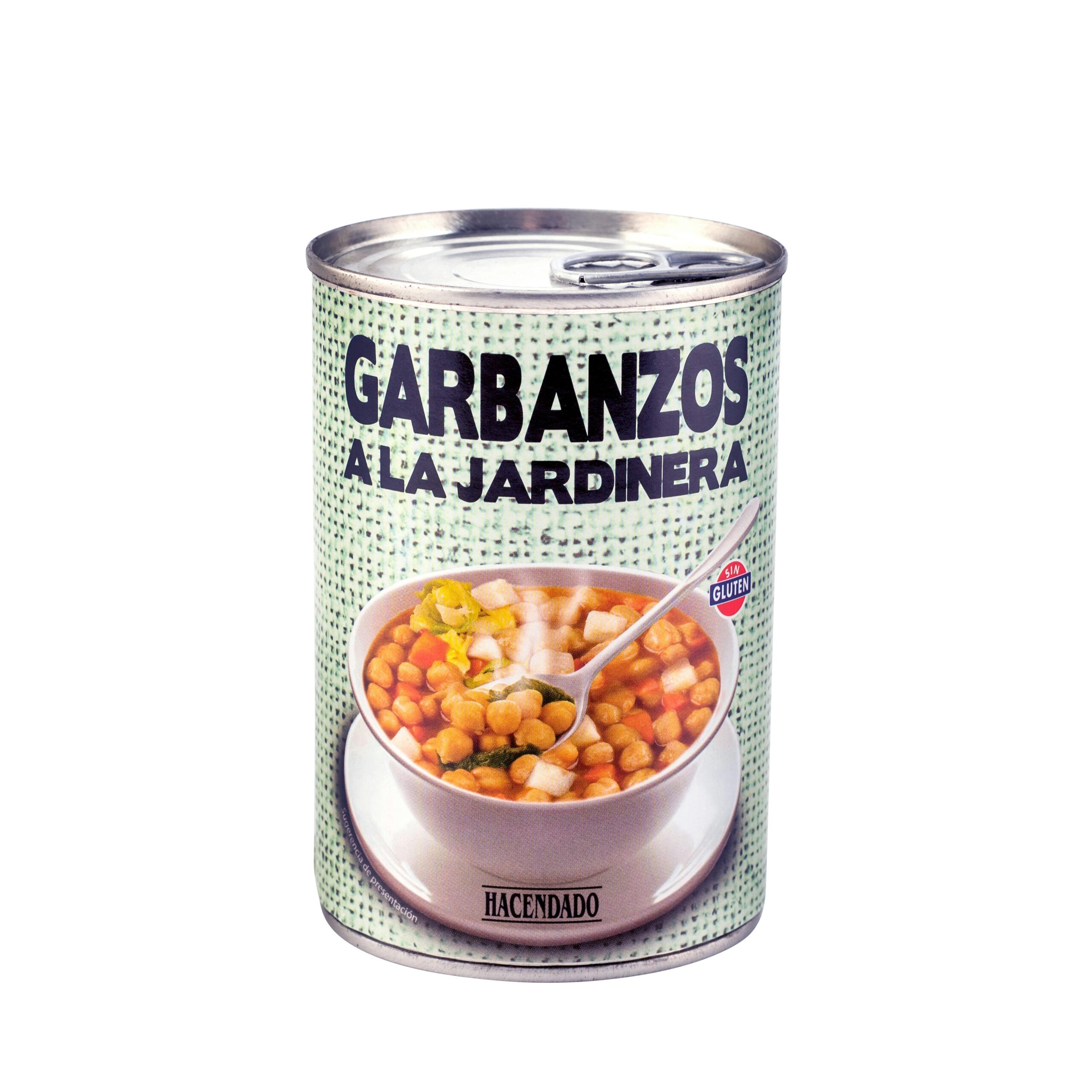 Garbanzos a la jardinera Hacendado Mercadona