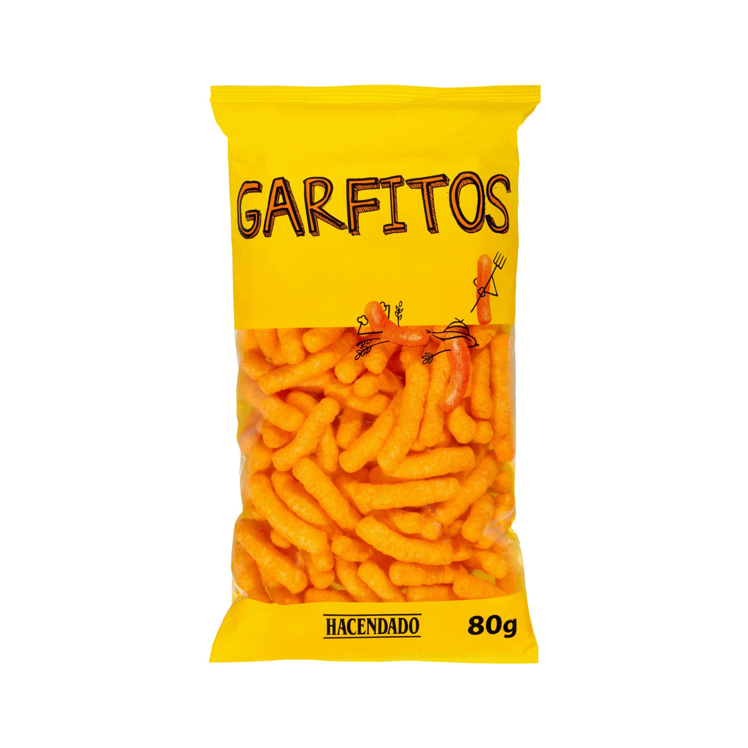 Garfitos de maíz sabor queso Hacendado Mercadona